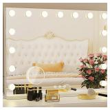 Hollywood Vanity Mirror 15 LED Bulbs, 3 Colors