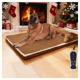 Heated Dog Bed for Large Dogs 40x27 in