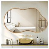 Irregular Wall Mirror - Gold 20'x36'