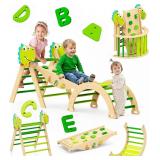 $110 Pikler Triangle Set   11-in-1 Montessori Toy