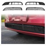 AggAuto Tesla Model Y Grille Mesh 2Pcs Black
