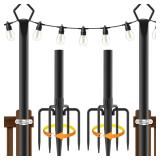 AILBTON 2 Pack 10ft String Light Poles