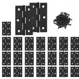Murtenze 24 Pack 2.5' Door Hinge, Black