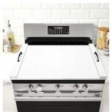 Noodle Board Stove Cover with Handles (White)