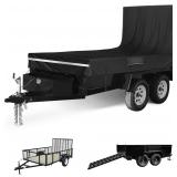 5x8 Utility Trailer Cover 600D Black