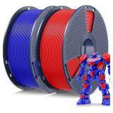 SUNLU PLA Filament - .5kg, 2x.25kg Red/Blue