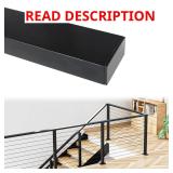 Muzata 4FT Black Cable Rail Handrail HT10 BP4