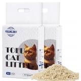 Tofu Cat Litter 11.2LB Clumping, Natural
