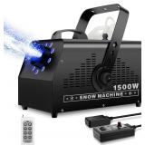 $149 1500W Snow Machine with LEDs and Remote