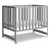$210 MAMAZING EvoNook 6-in-1 Mini Crib, Grey