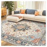 $120 Area Rugs 8x10 Washable Floral Carpet