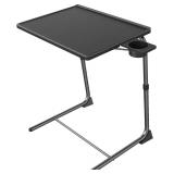 HUANUO TV Tray   6 Height, 3 Tilt Black