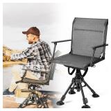 $120 KEMIMOTO Blind Chair 360  Swivel, Black