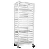 $166 20-Tier Sheet Pan Rack with Cover - Aluminum