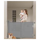 59-Inch Retractable Baby Gate with Strip