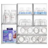 Vtopmart Stackable Drawers, 8 Clear Bins