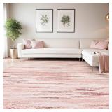 $120 tchdio Pink Rug 8x10   Ultra Soft, Non-Slip