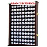 $160 108 Golf Ball Display Case Cabinet (Cherry)