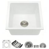 $149 MILOSEN White Bar Sink 13 15 Undermount