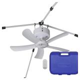 $140 CB305 31' Rechargeable Ceiling Fan with Case