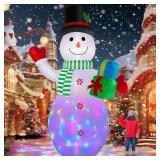 12FT LED Snowman Inflatable Decor