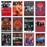 TUOCYERD Vintage Rock Band Posters 8x12in