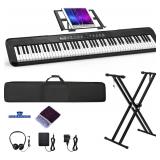 $200 88 Key Keyboard Piano, Semi-weighted MIDI