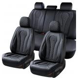 $153 Coverado Black Car Seat Covers Set - 5