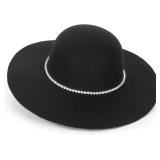 IZUS Women Fedora Hat with Rhinestones