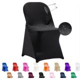 36-PCS Waterproof Chair Covers   Black (46)