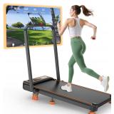 $169 Walking Pad Treadmill with Incline & LEDs