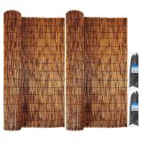 Juexica Bamboo Reed Fencing 3.3x13.3' Brown