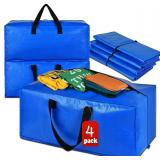 Blue Heavy-Duty Moving Bags, 4-Pack