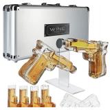 Wine Savant Pistol Decanter Set with 6 Glasses