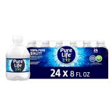 Pure Life Purified Water Bottles, 24 Pack, 8 oz