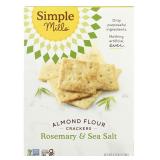 Rosemary & Sea Salt Almond Flour Crackers