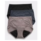 (9/2XL)Hanes Women's Briefs 3-Pack Underwear