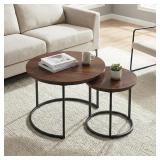 Nesting Coffee Tables Set (2)   Marble