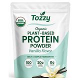 TOZZY Organic Vegan Protein Powder, Vanilla