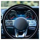 HAOKAY D-Shaped Leather Wheel Cover 14.5-15 in