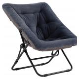 Tiita Comfy Folded Chair - Faux Fur Moon Chair