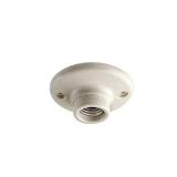 660W Medium Base Porcelain Lampholder, White
