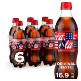 Coca-Cola Soda Bottles, 16.9 fl oz, 6 Pack