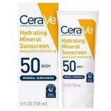 CeraVe Mineral Sunscreen SPF 50 Body Lotion