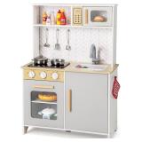 Costzon Kids Kitchen Playset, Wooden Kitchen