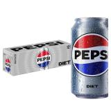 Diet Pepsi Cola Soda, 12 Fl Oz Cans (Pack)