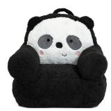 Delta Children Panda Cozee Chair, Black/White