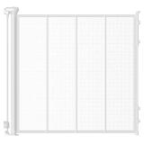 Retractable Baby Gate: 33.5x45' White