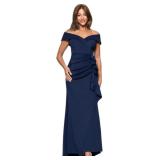 $225 Size: 14 - Xscape Off-Shoulder Gown with Ruff