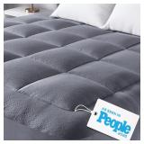 Niagara Ultra Soft King Mattress Topper, Gray
